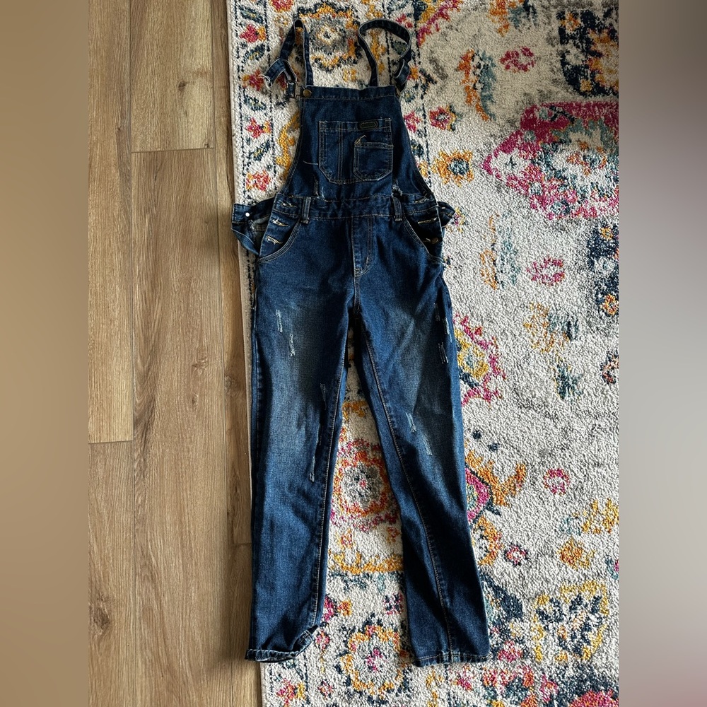 Denim overalls